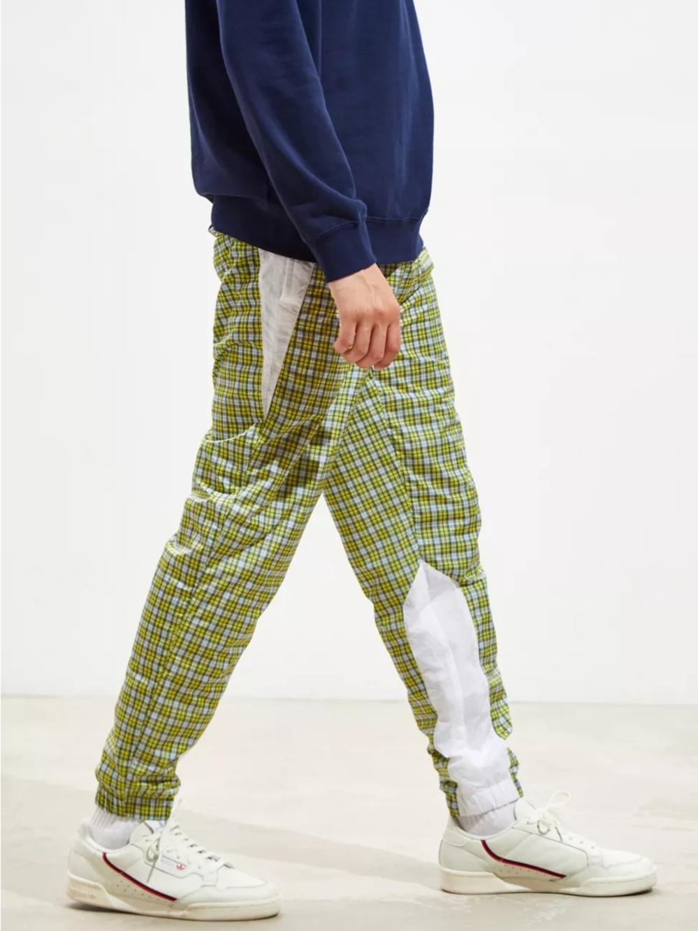 URBAN OUTFITTERS | PATTERNED WIND PANTS PULL ON OUTDOOR HIKING GORPCORE SMALL